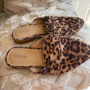 Torrid Leopard Mules women’s 11W